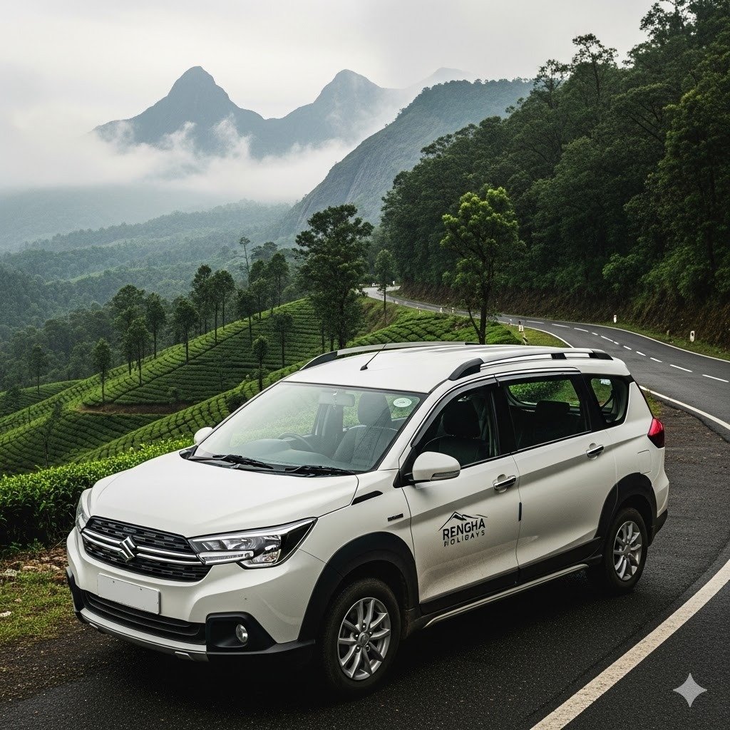 2 Nights / 3 Days Luxury Innova Crysta Tour  Chennai → Theni → Megamalai → Thekkady → Munnar → Vagamon → Theni