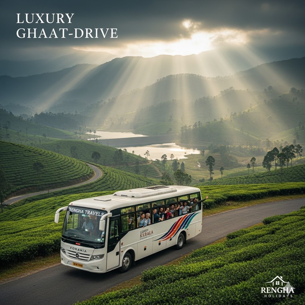 Chennai to Kerala Hill Stations 3N/4D Luxury 45-Seater Coach Tour