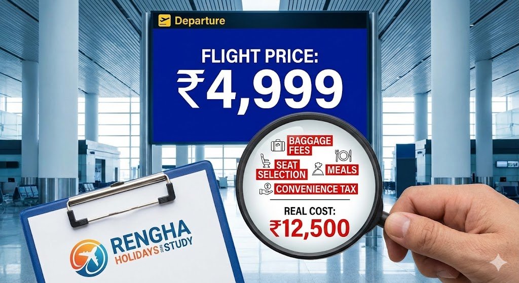 Hidden Charges Exposed The Real Cost of Cheap Flights 2026 Rengha Holidays Study
