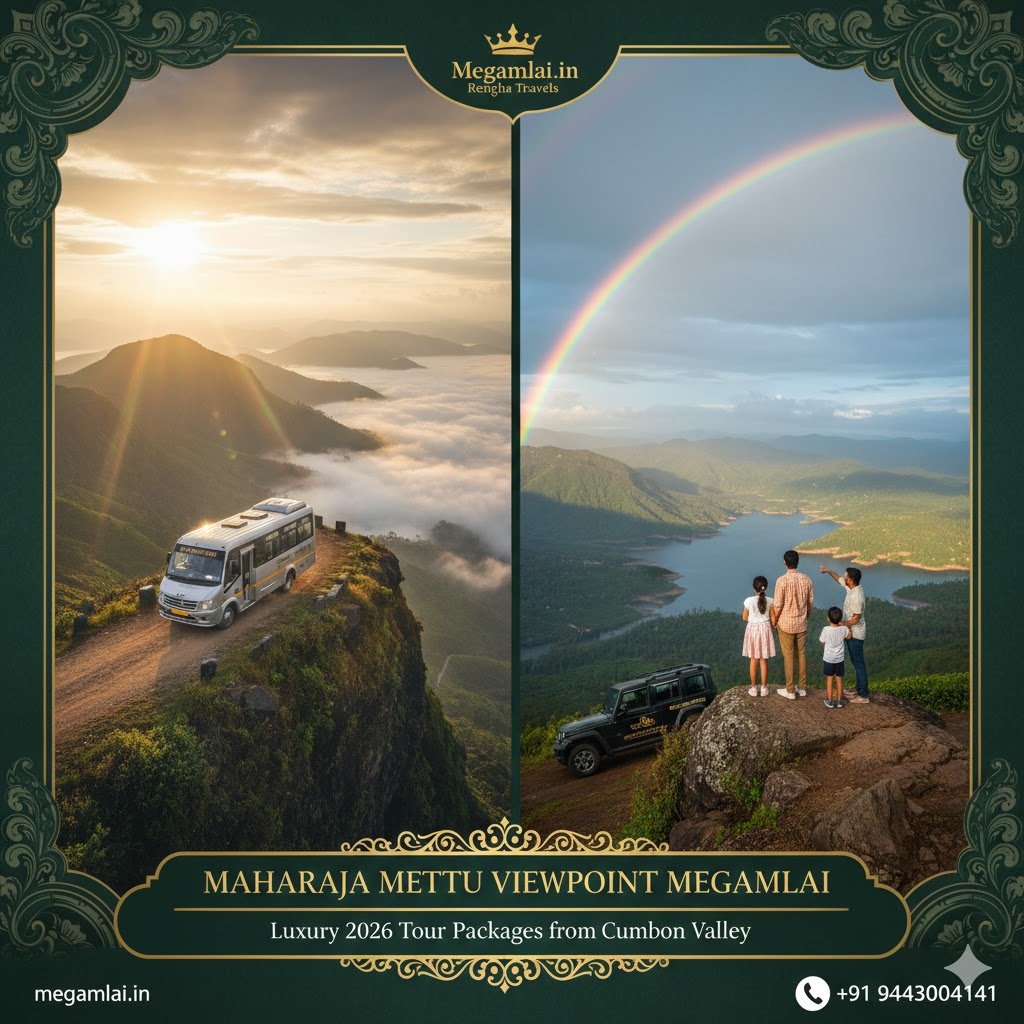 Maharaja Mettu Viewpoint Guide 2026: Megamalai’s Highest Peak & Cumbum Valley Views