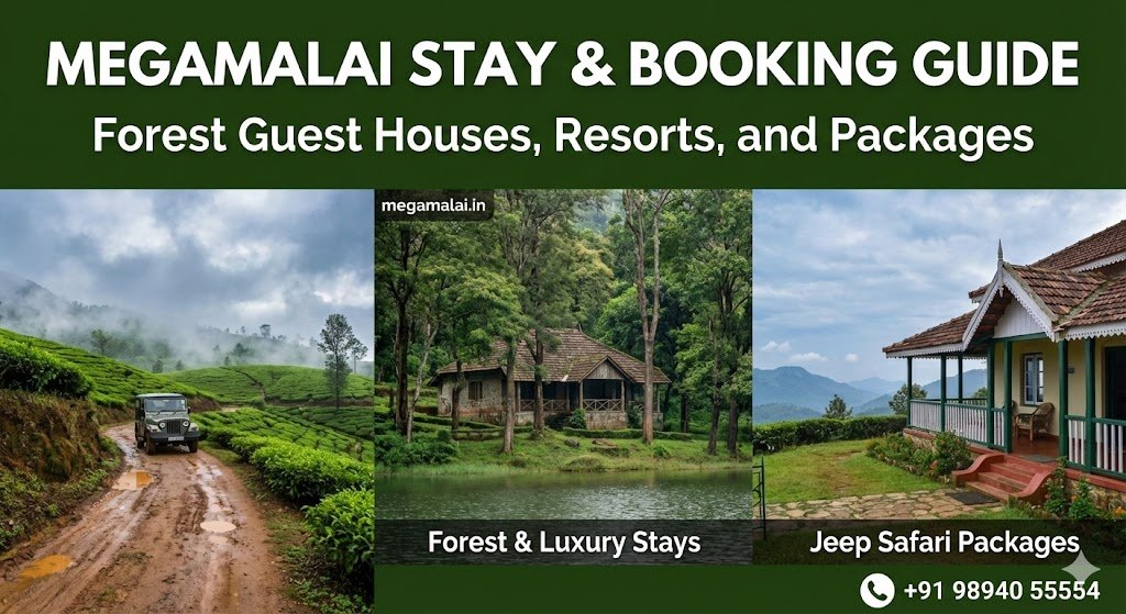 Megamalai Stay & Booking Guide: Forest Guest Houses, Resorts, and Packages 2026