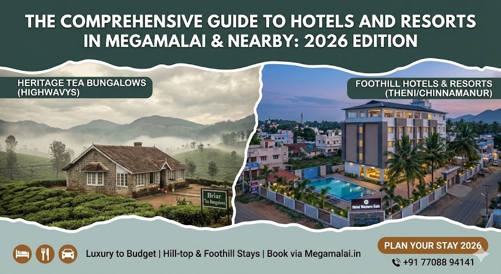 The Comprehensive Guide to Hotels and Resorts in Megamalai & Nearby: 2026 Edition