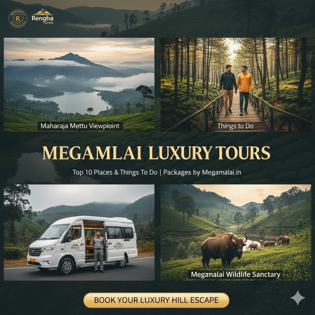 Top 10 Places to Visit in Megamalai & Things to Do | Megamalai.in Guide