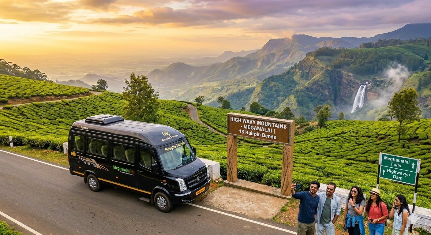 Bodi Railway Station to Thekkady Vagamon Luxury 8+1 Urbania & Bus Rentals 2026